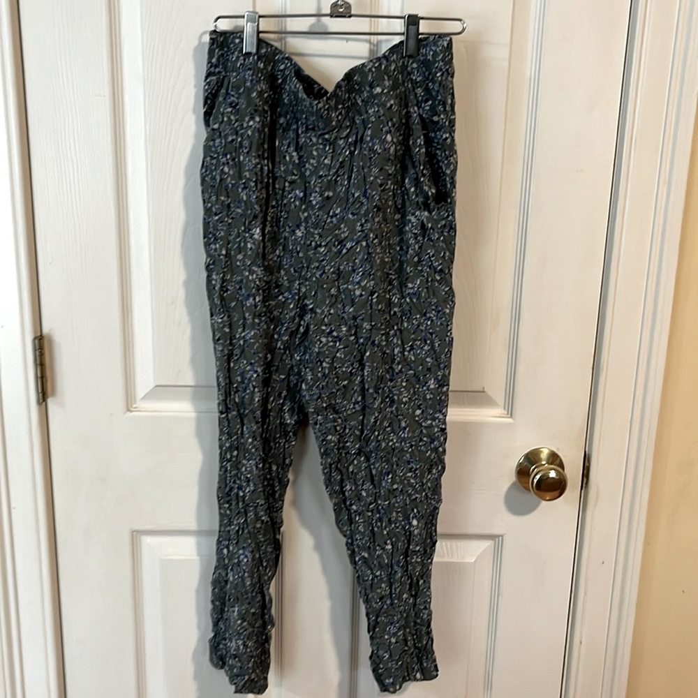 Casual flower print pants